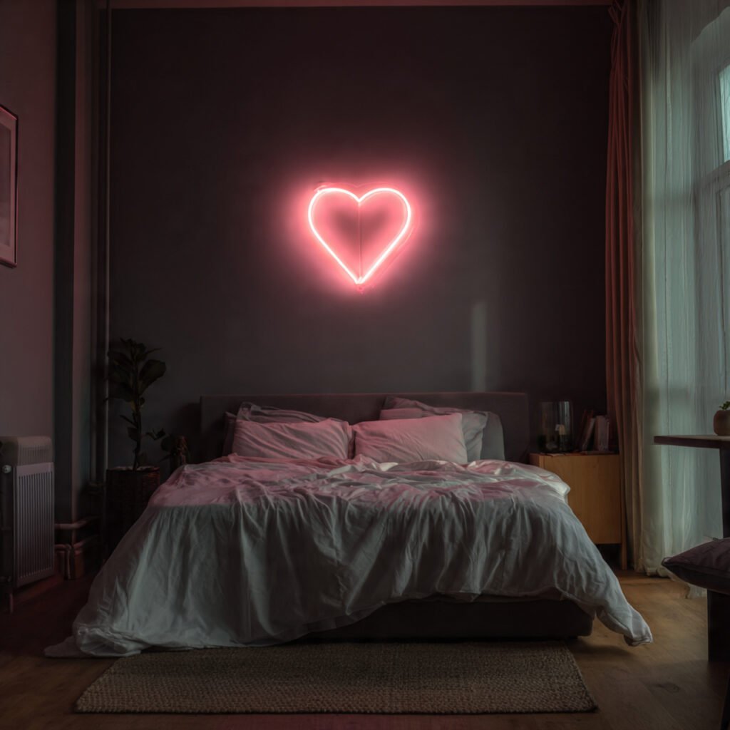 bedroom neon light ideas a contemporary bedroom wi