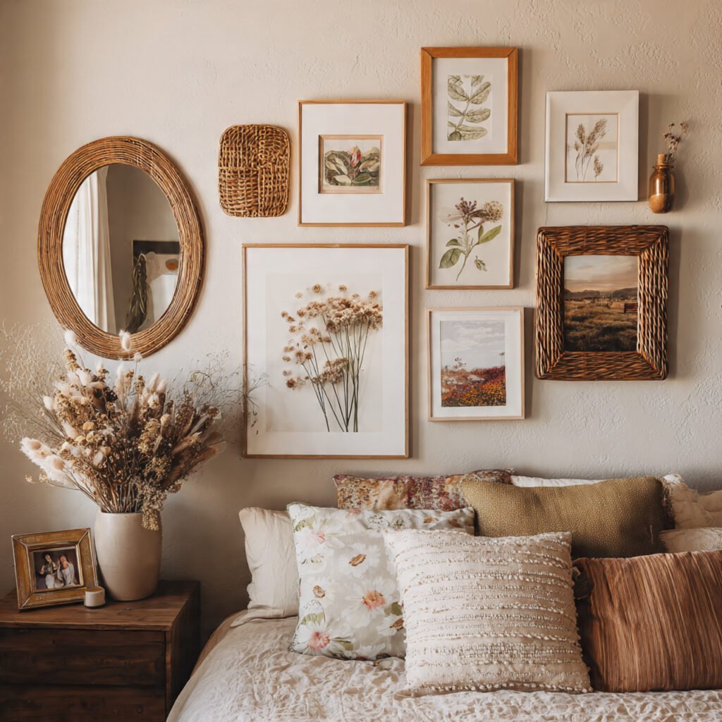 25 Boho Bedroom Decor Ideas That Transform Any Room Instantly 22 Boho Gallery Wall Ideas
