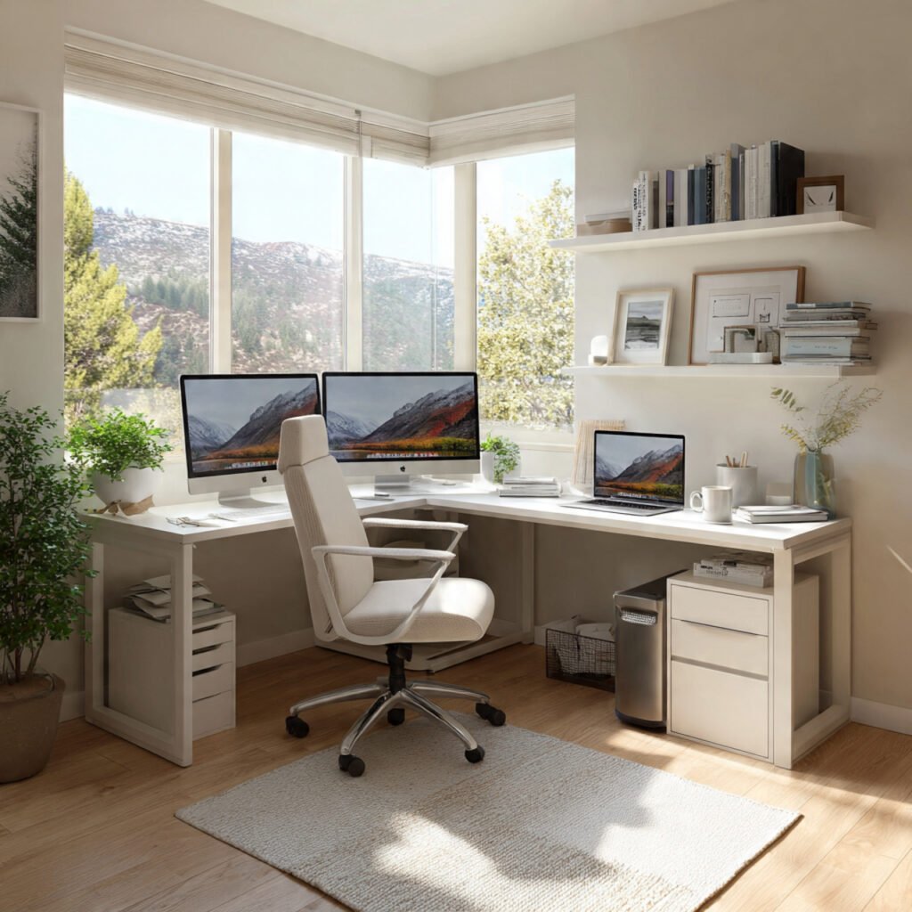 Corner Home Office Table Ideas