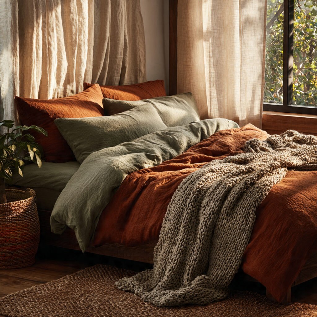 25 Boho Bedroom Decor Ideas That Transform Any Room Instantly 7 Earthy Toned Bedding Ideas