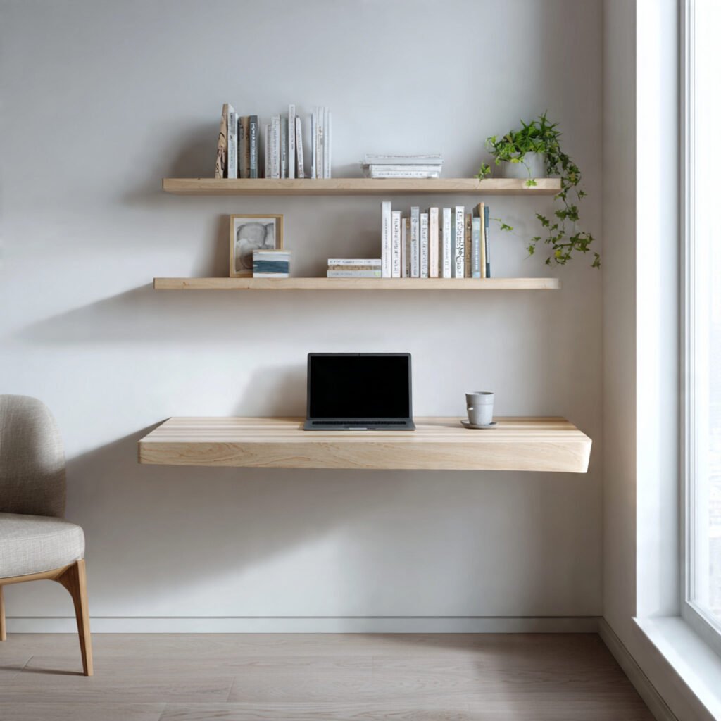 Floating Home Office Table Ideas
