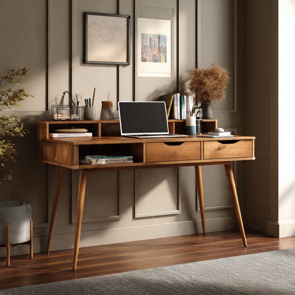 Home Office Table With Storage Ideas