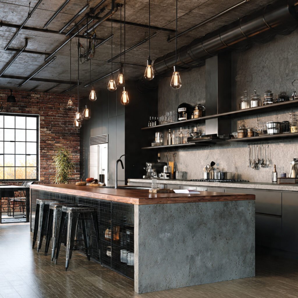 Industrial Style Kitchen Design