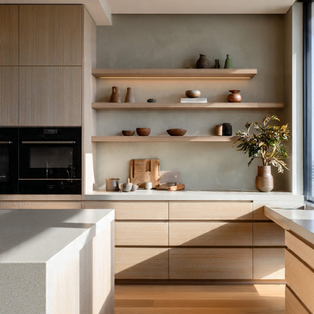 Japanese Inspired Open Kitchen Design