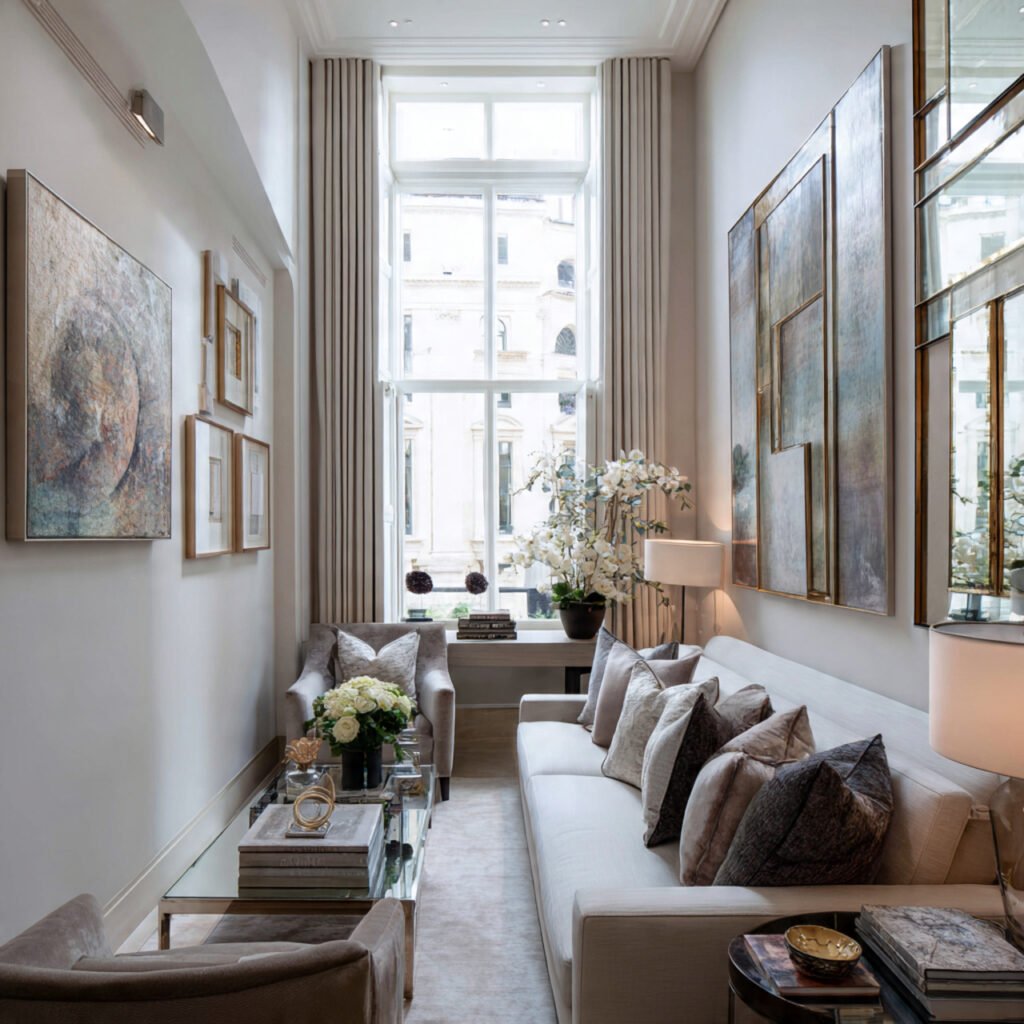 Narrow Living Room Layout