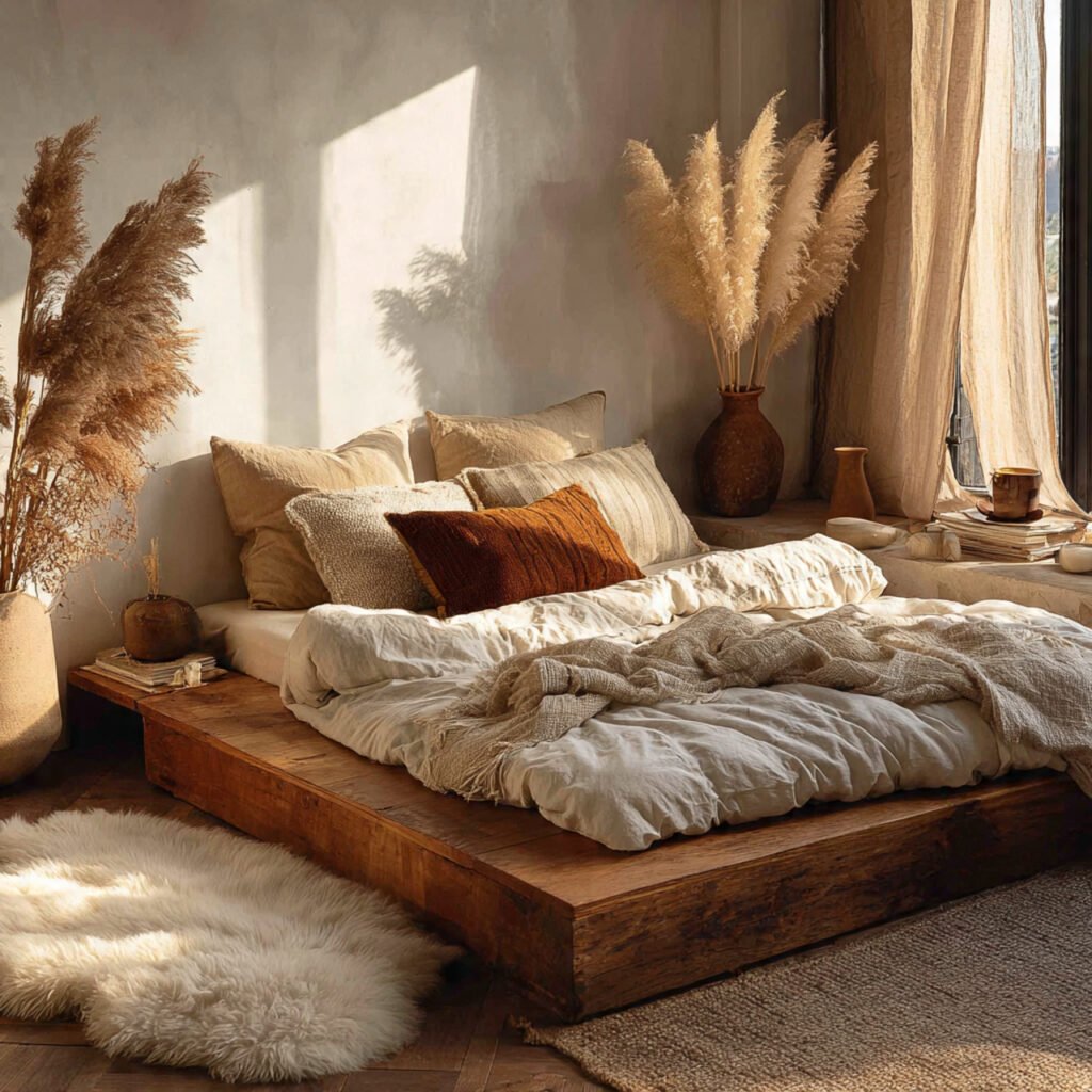 25 Boho Bedroom Decor Ideas That Transform Any Room Instantly 26 Low Platform Bed Ideas