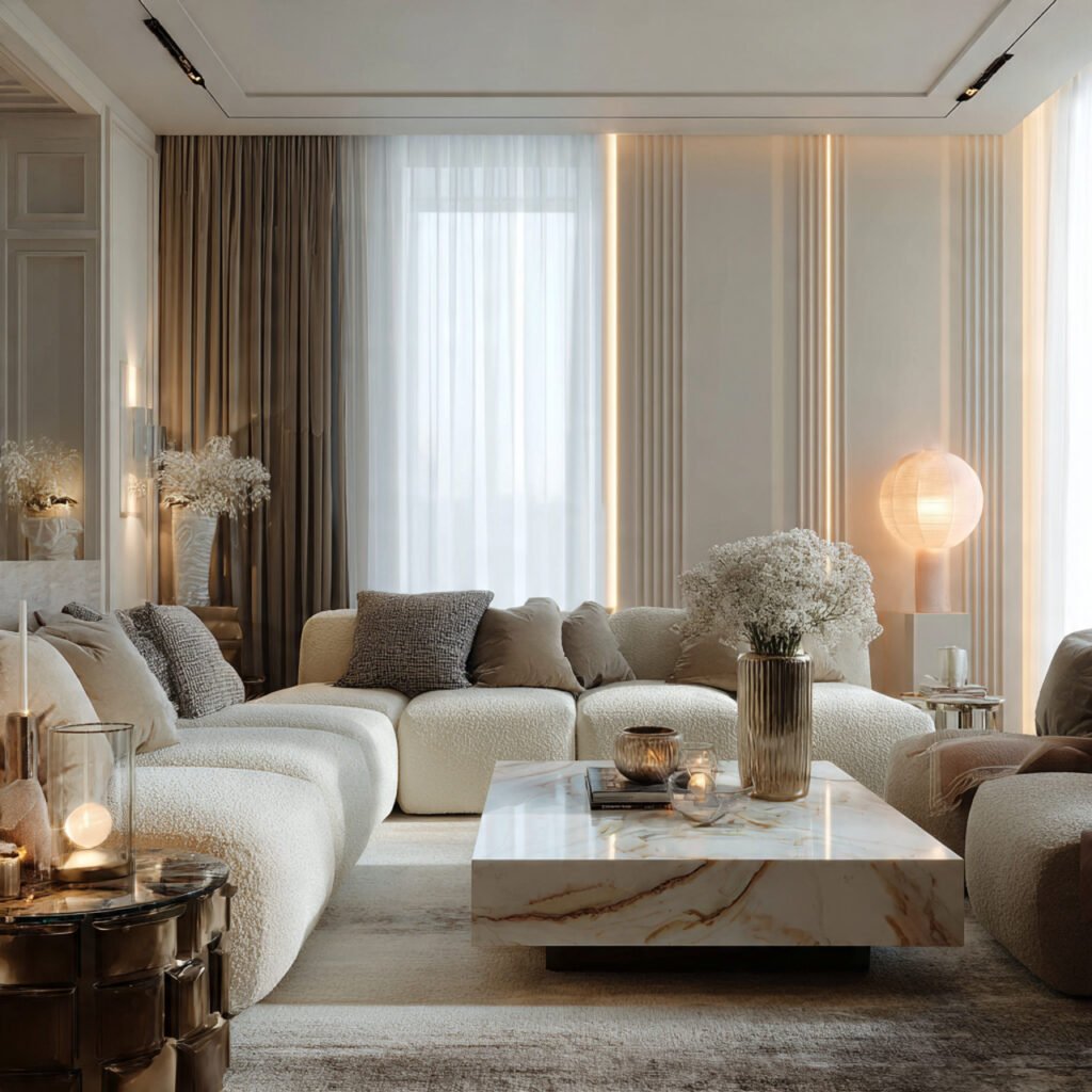 Bouclé Fabric Sofa Ideas