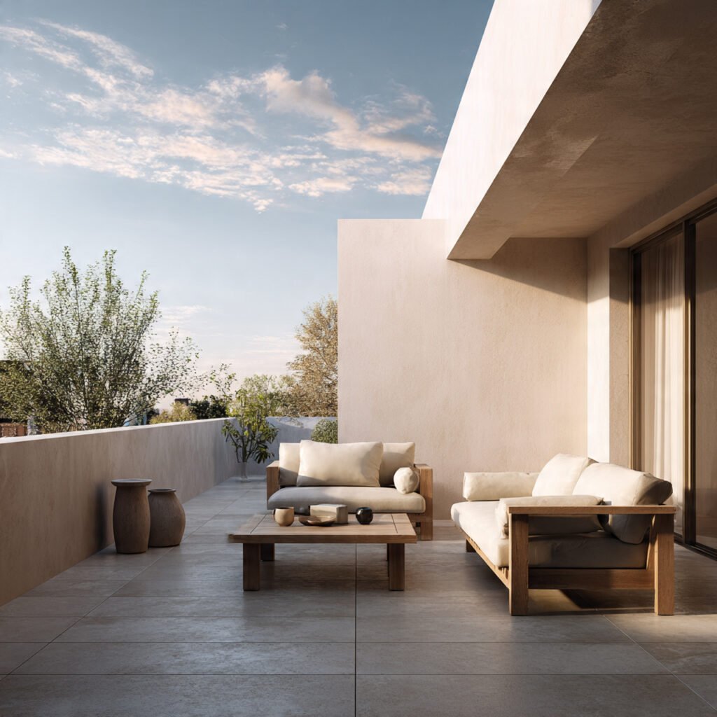 Minimalist patio