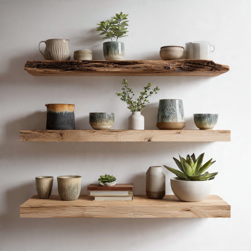 Reclaimed Wood Shelf Ideas