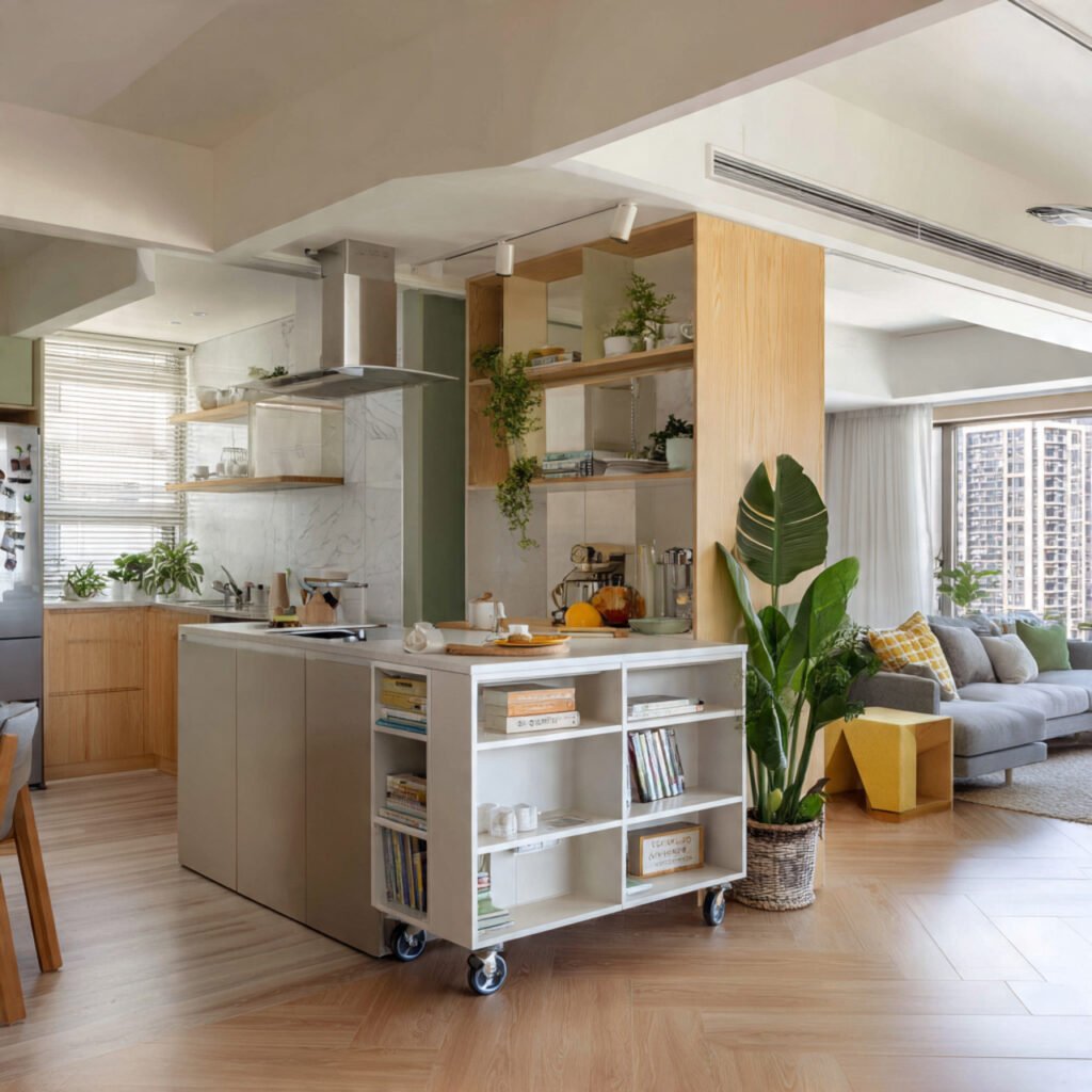 Open Kitchen Design for Studio Apartments