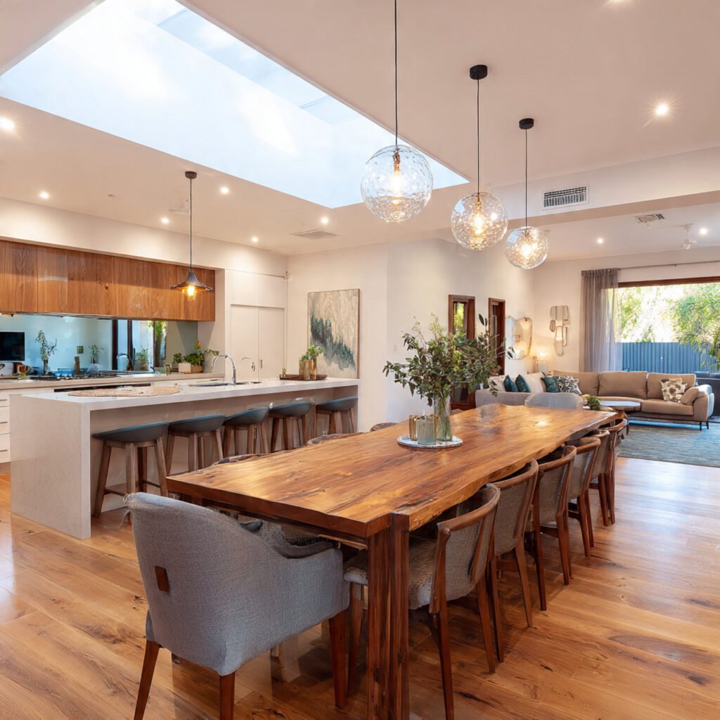 Open Kitchen With Dining Integration