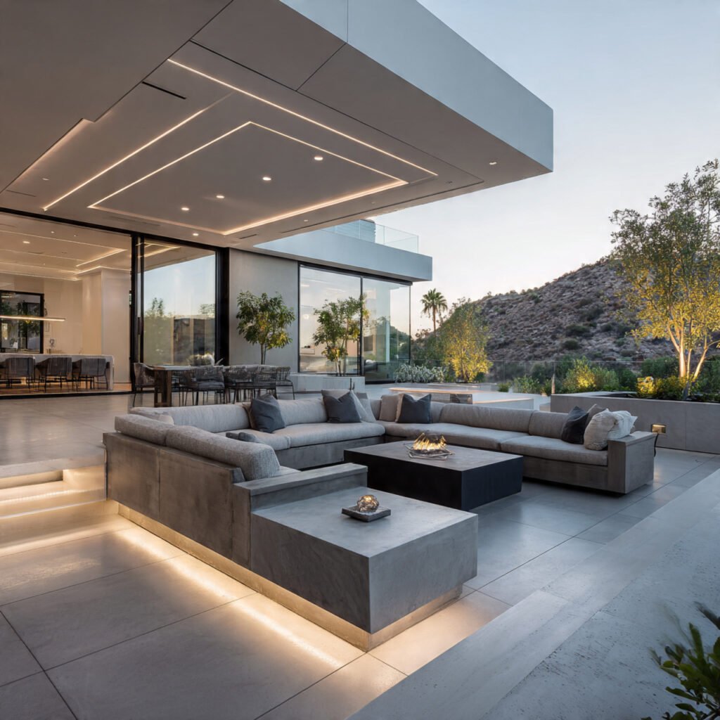 Modern patio
