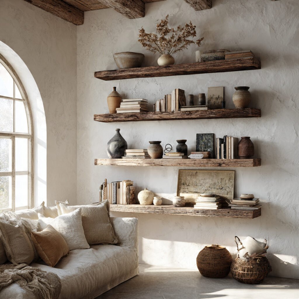 French Farmhouse Open Shelving