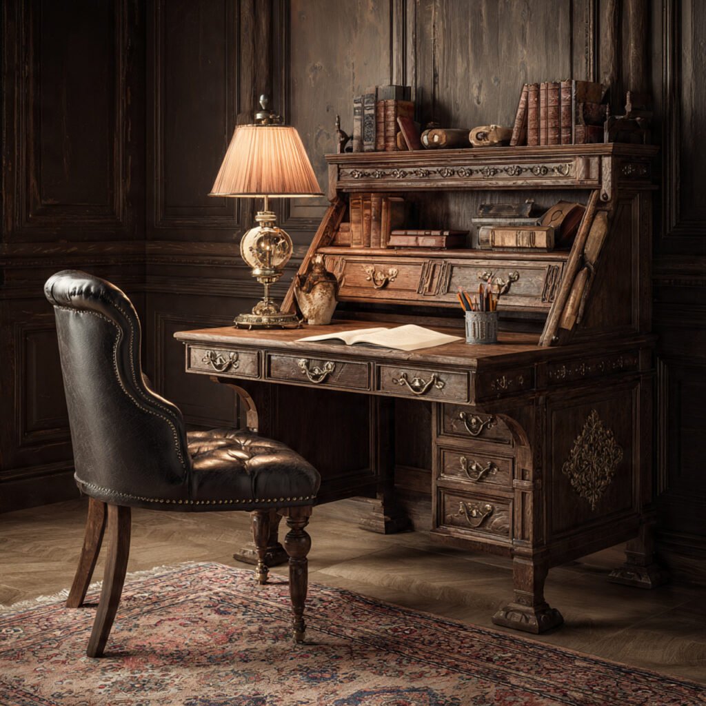 Vintage Home Office Table Ideas