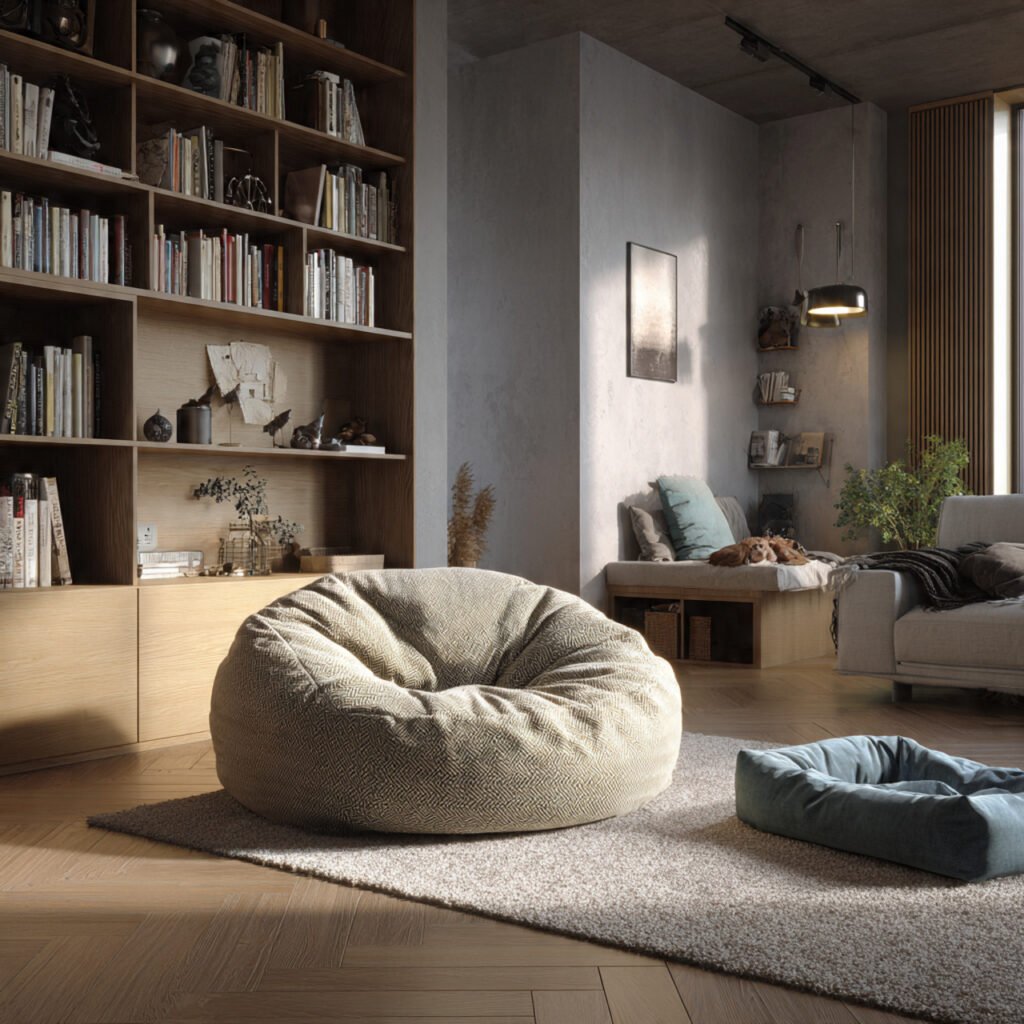 warm and practical pet friendly living room interi
