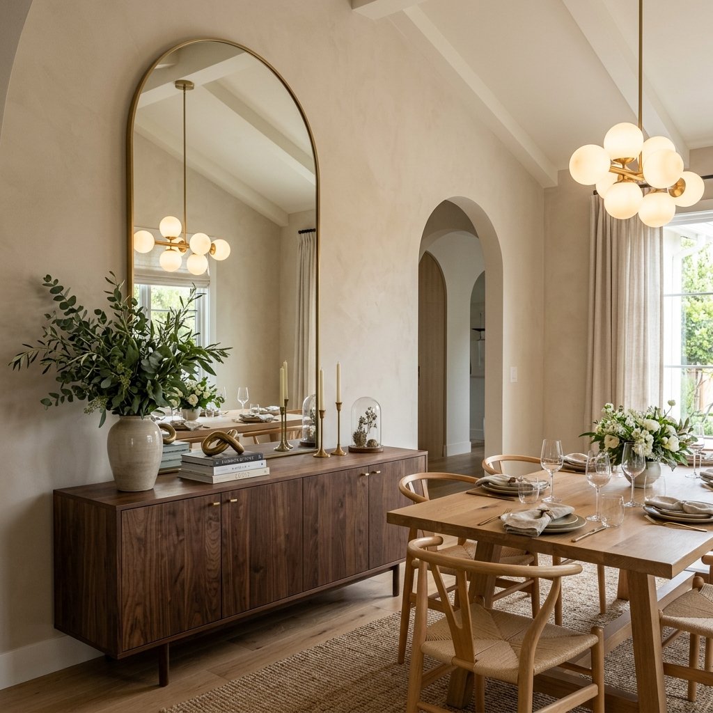 Arched Mirror Dining Room Ideas