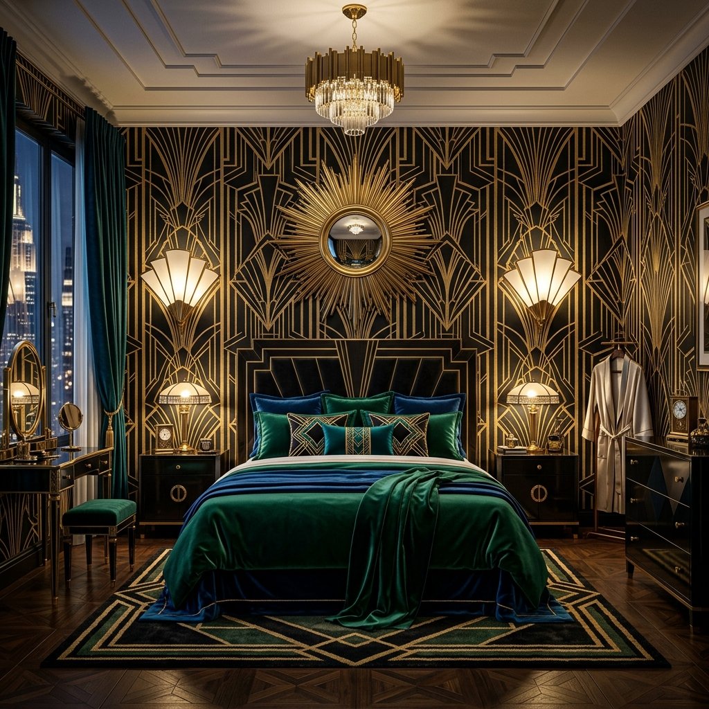 Art Deco Bedroom Design Idea