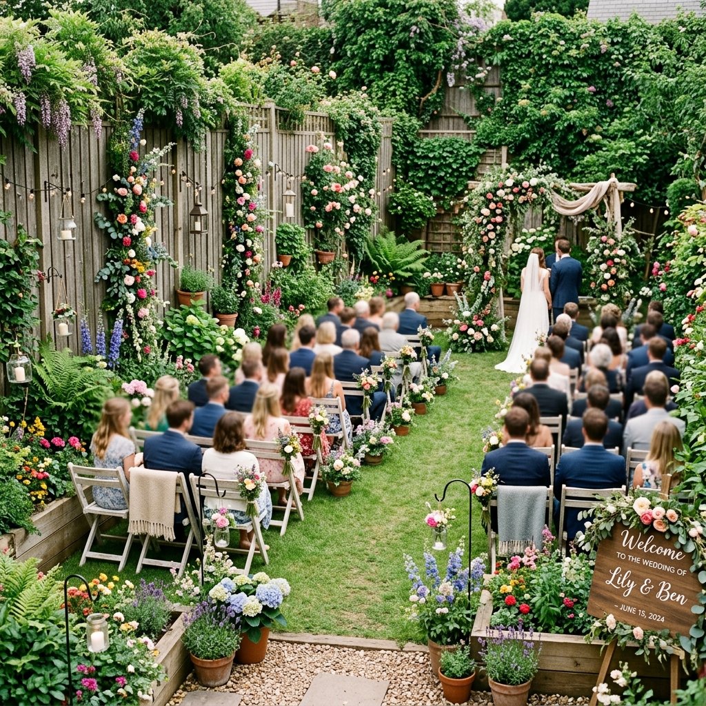 32 Backyard Wedding Celebration Ideas Every Couple Needs to See Right Now 6 Garden Wedding Ideas for Small Spaces