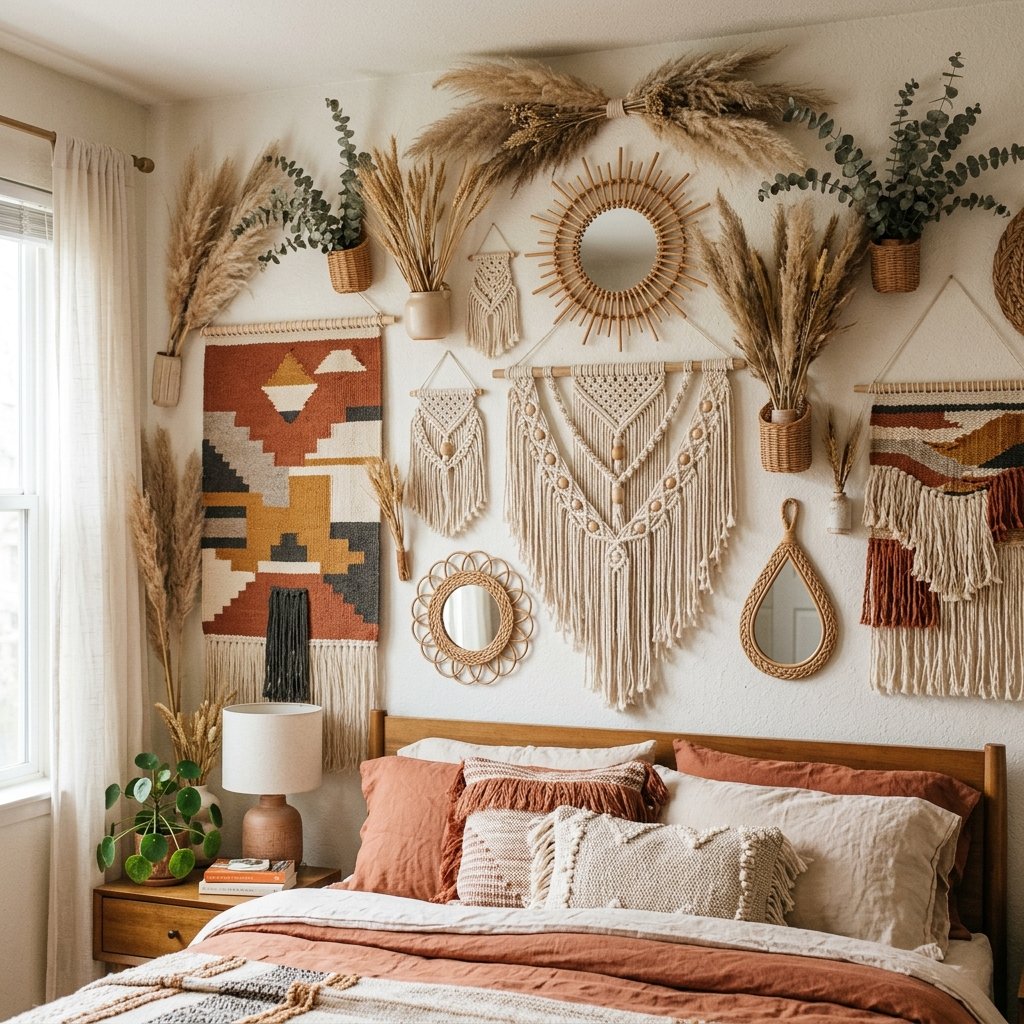 Boho creative Wall Decor Ideas