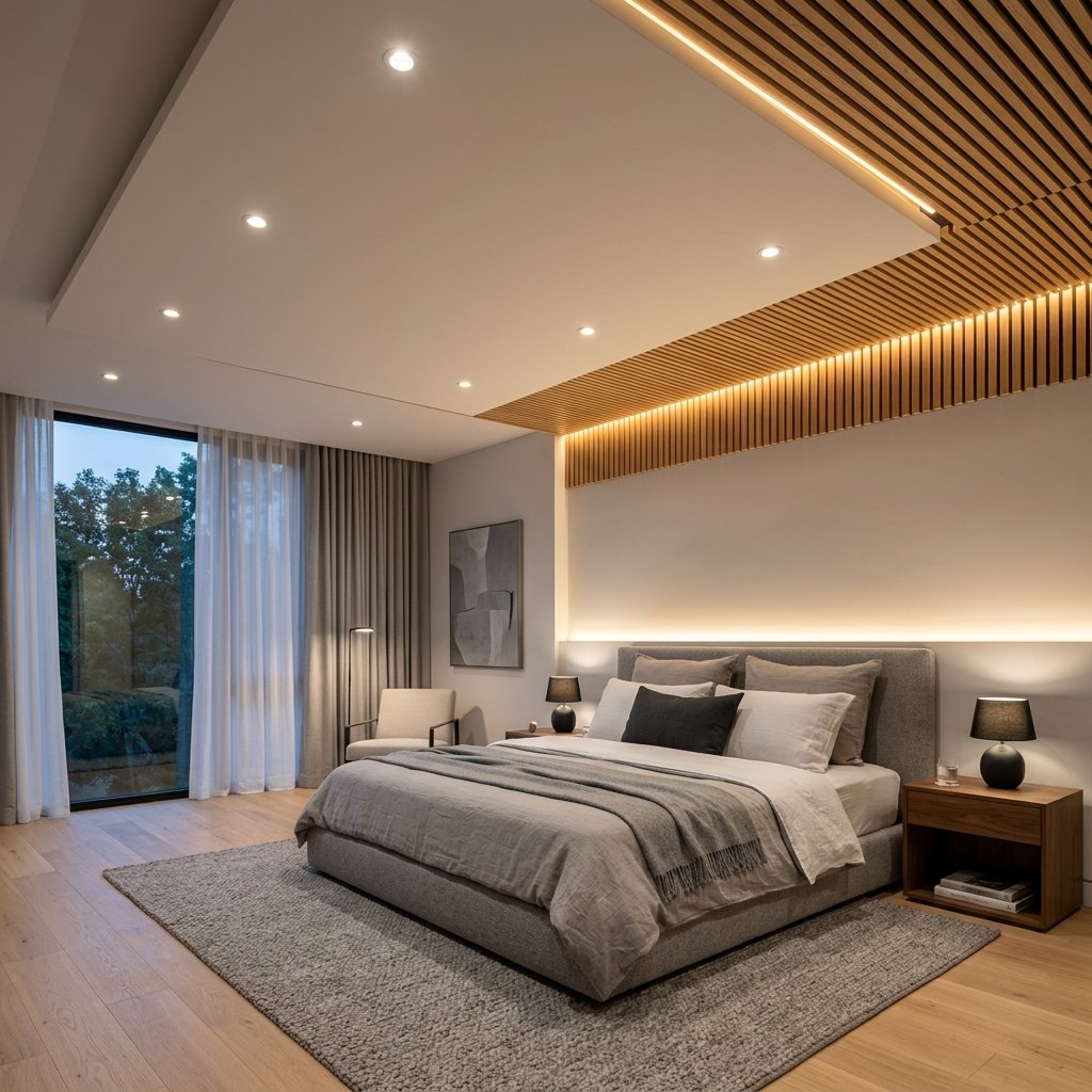 Contemporary Ceiling Ideas for Bedroom