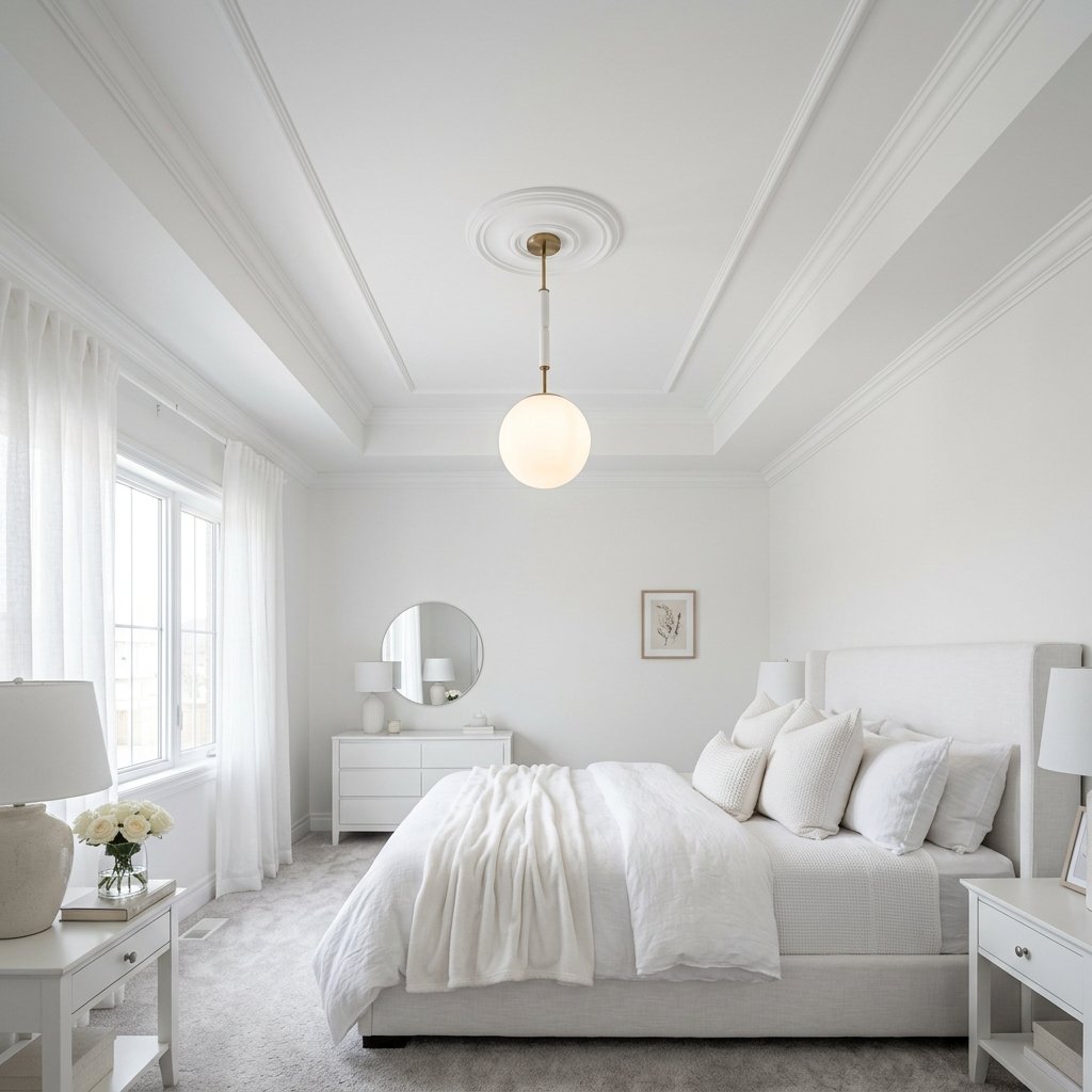 White Ceiling Design Ideas for Bedroom