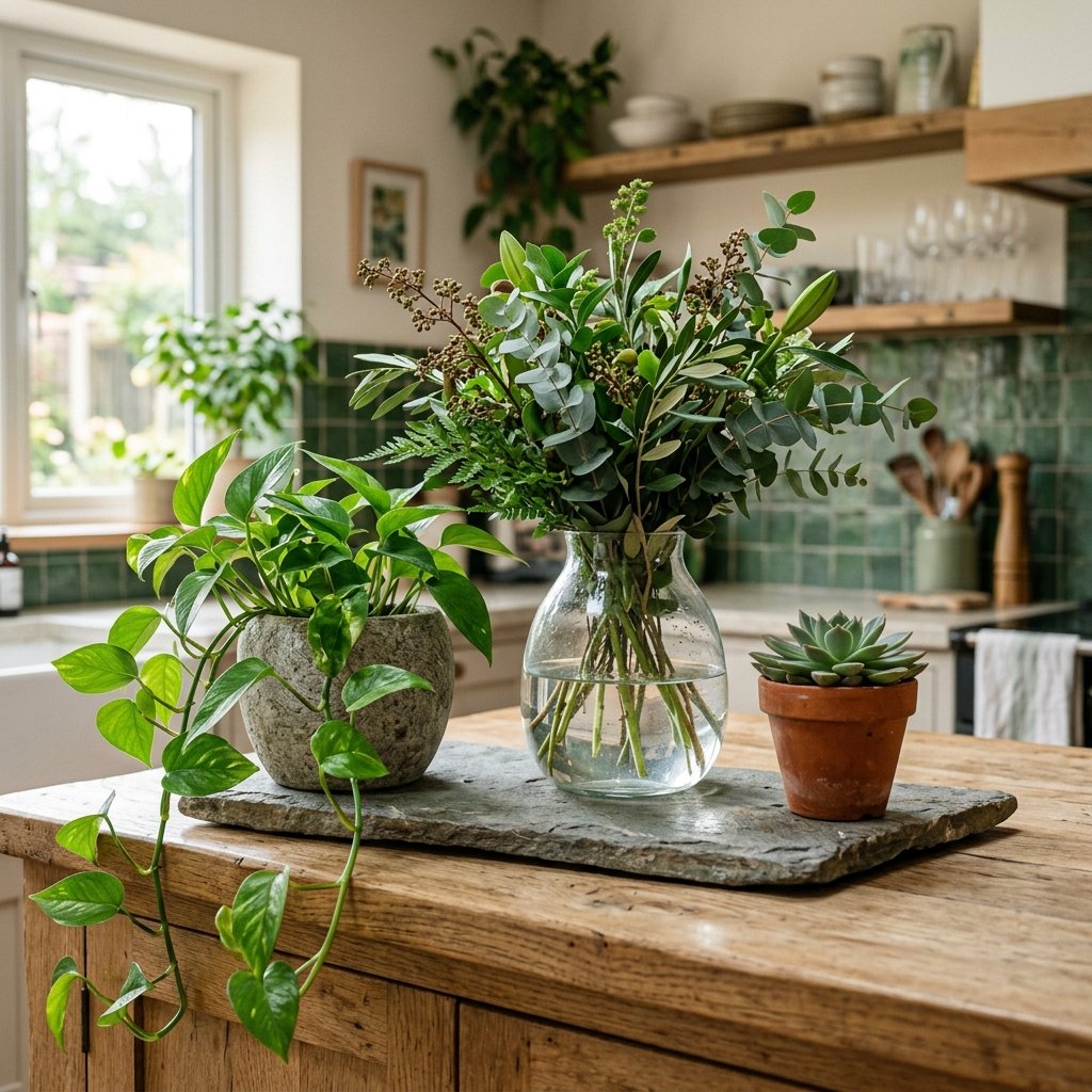 Kitchen Island Biophilic Design Ideas
