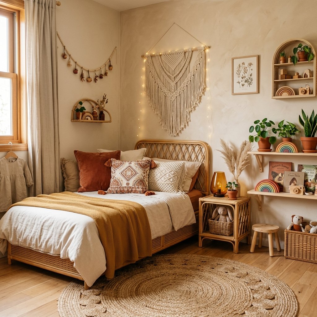 32 Creative Kids Room Ideas to Transform Any Bedroom Fast 12 Boho Creative Kids Room Ideas