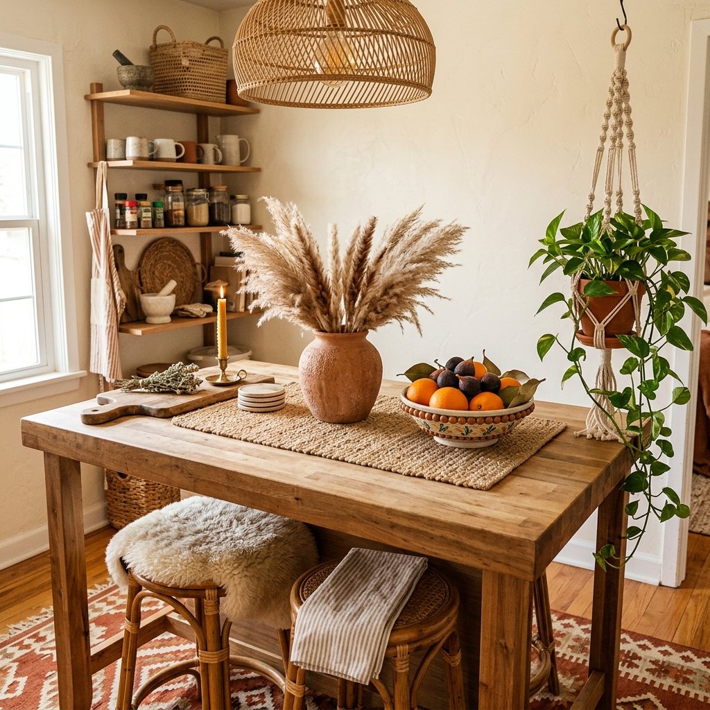 Boho Kitchen Island Decor Ideas