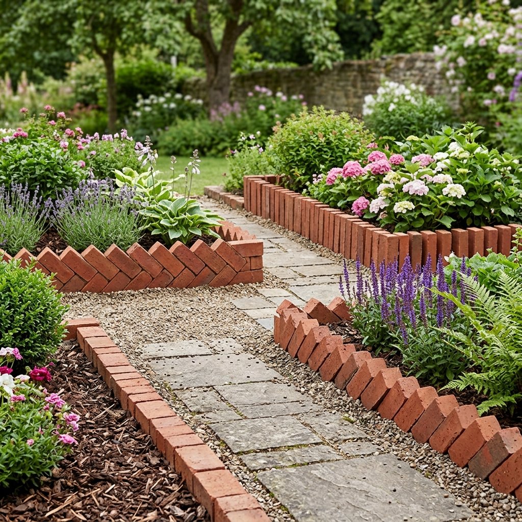 Brick Flower Edging Ideas