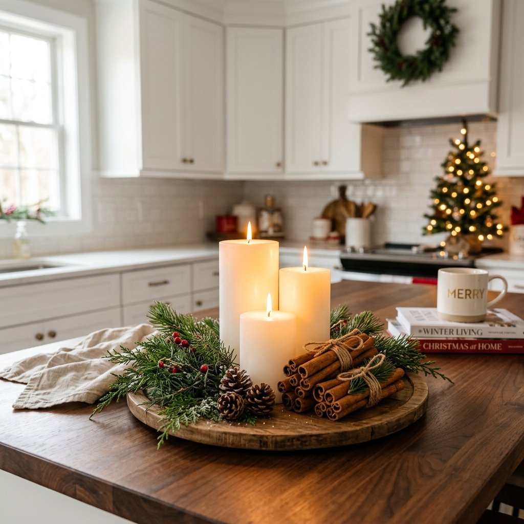 Kitchen Island Holiday Decor Ideas