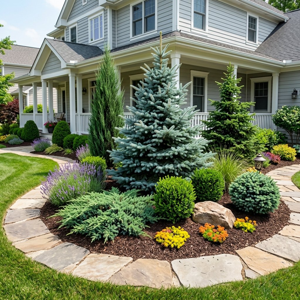 Landscaping Ideas With Evergreen Trees
