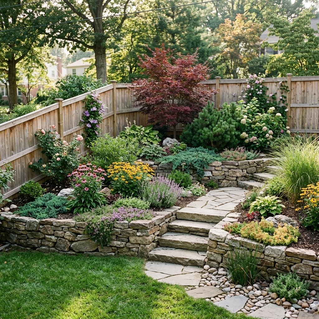 Corner Landscaping Ideas for Sloped Yards