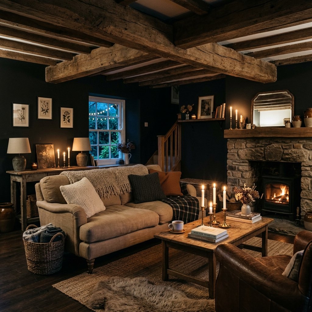Moody Farmhouse Living Room Ideas