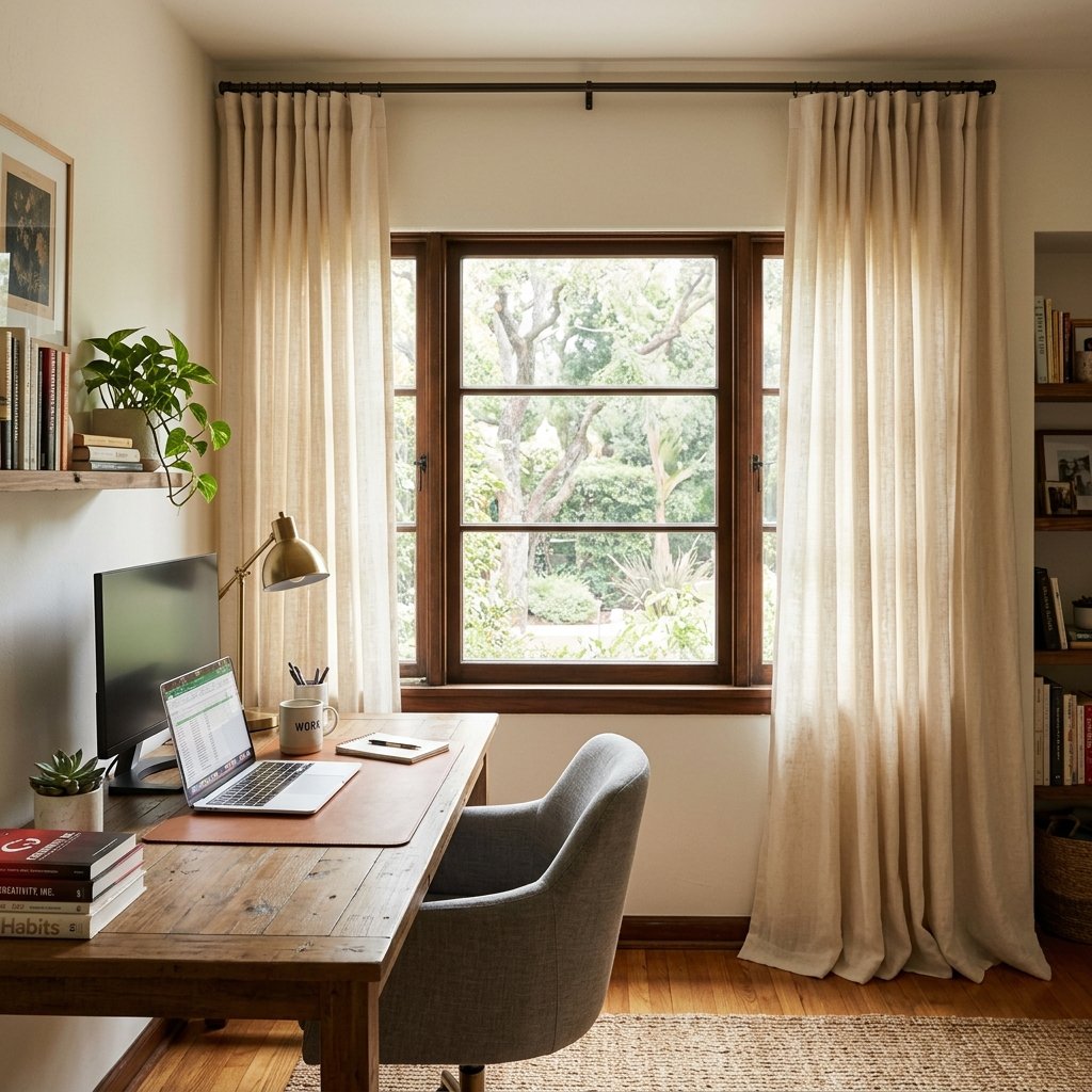 Home Office Curtain Ideas
