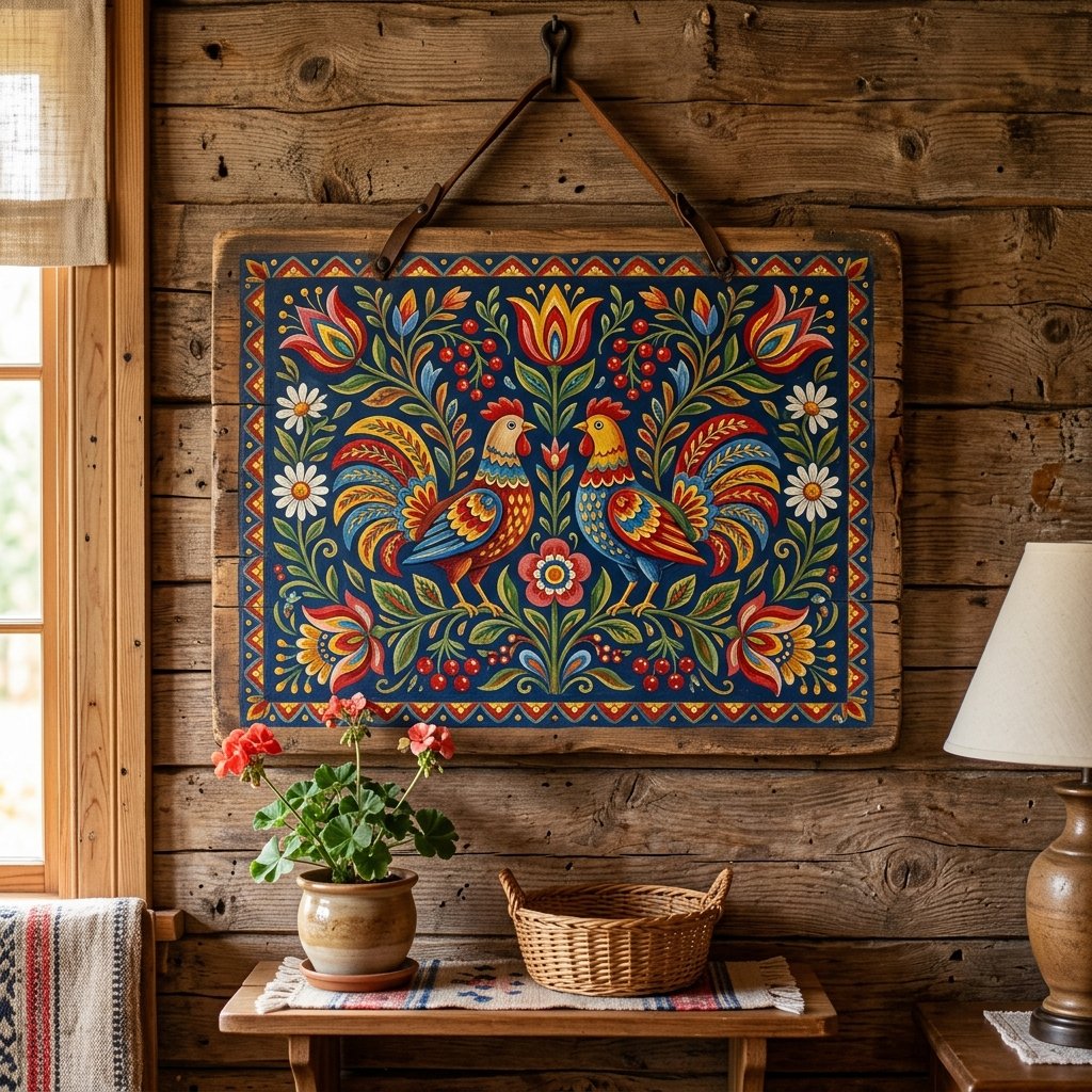 Folk Art Inspired Wall Decor Ideas