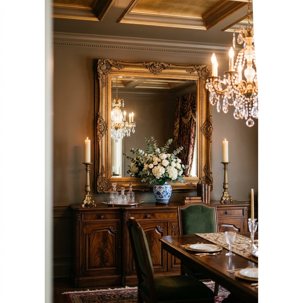 Formal Dining Room Mirror Decor Ideas
