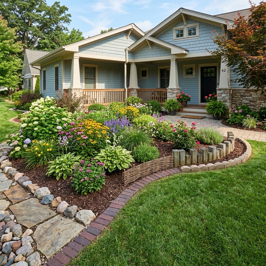 Front Yard Flower Edging Ideas
