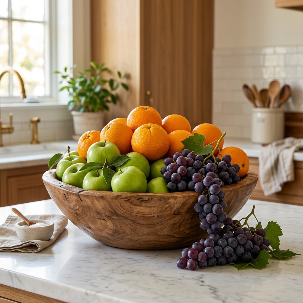 Kitchen Island Fruit Bowl Display Ideas