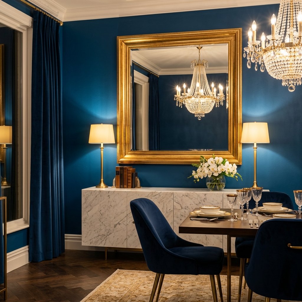 Glam Dining Room Mirror Decor Ideas