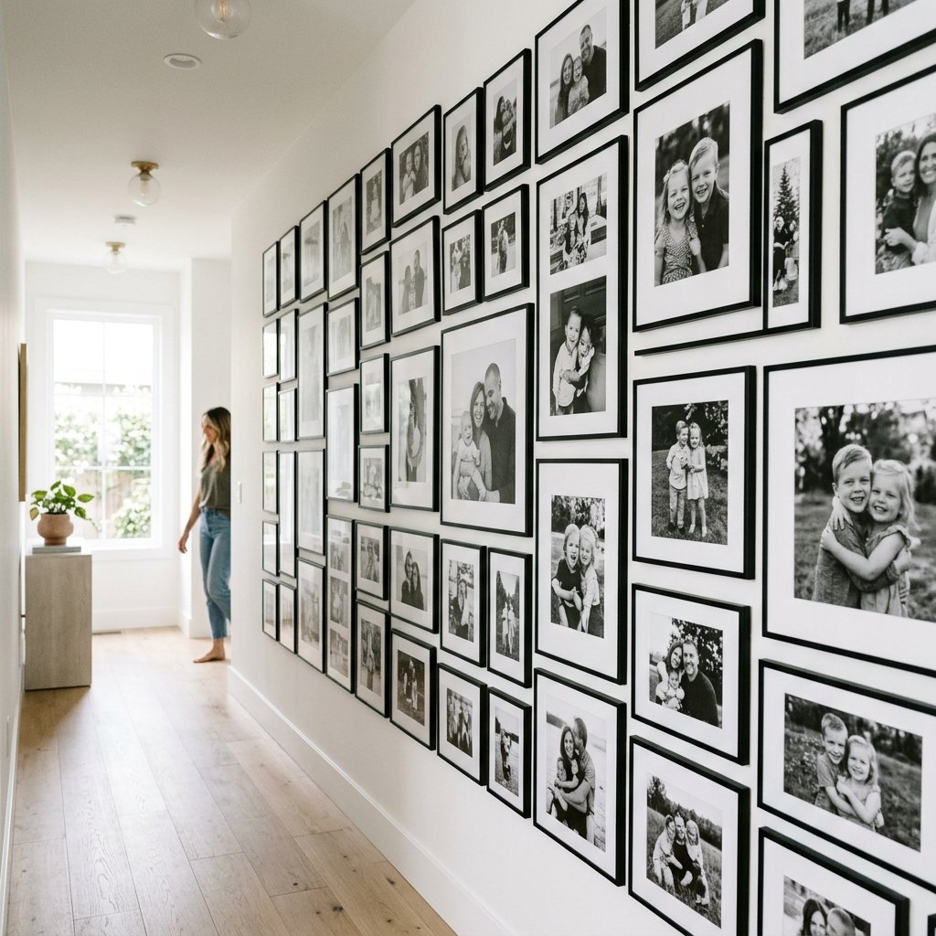 Framed Photo Wall Ideas
