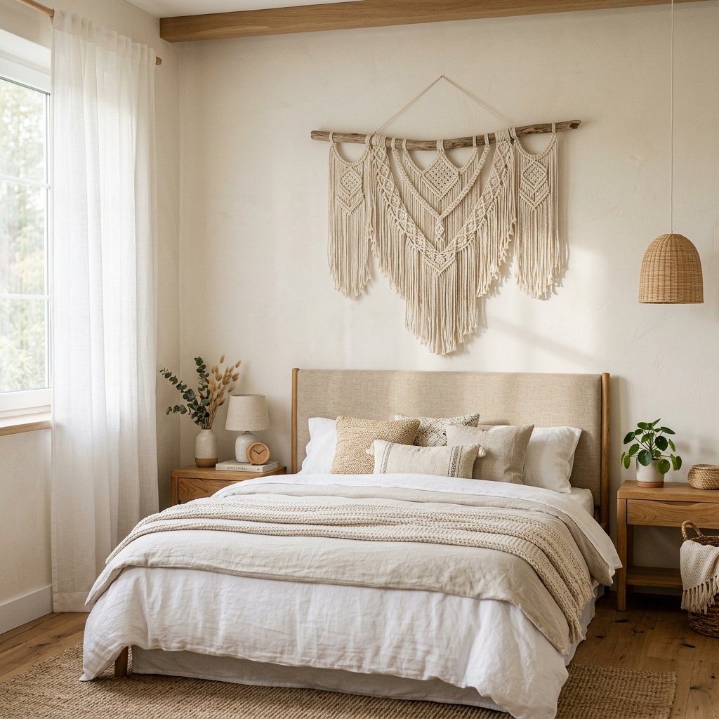 Bedroom Handcrafted Wall Decor Ideas