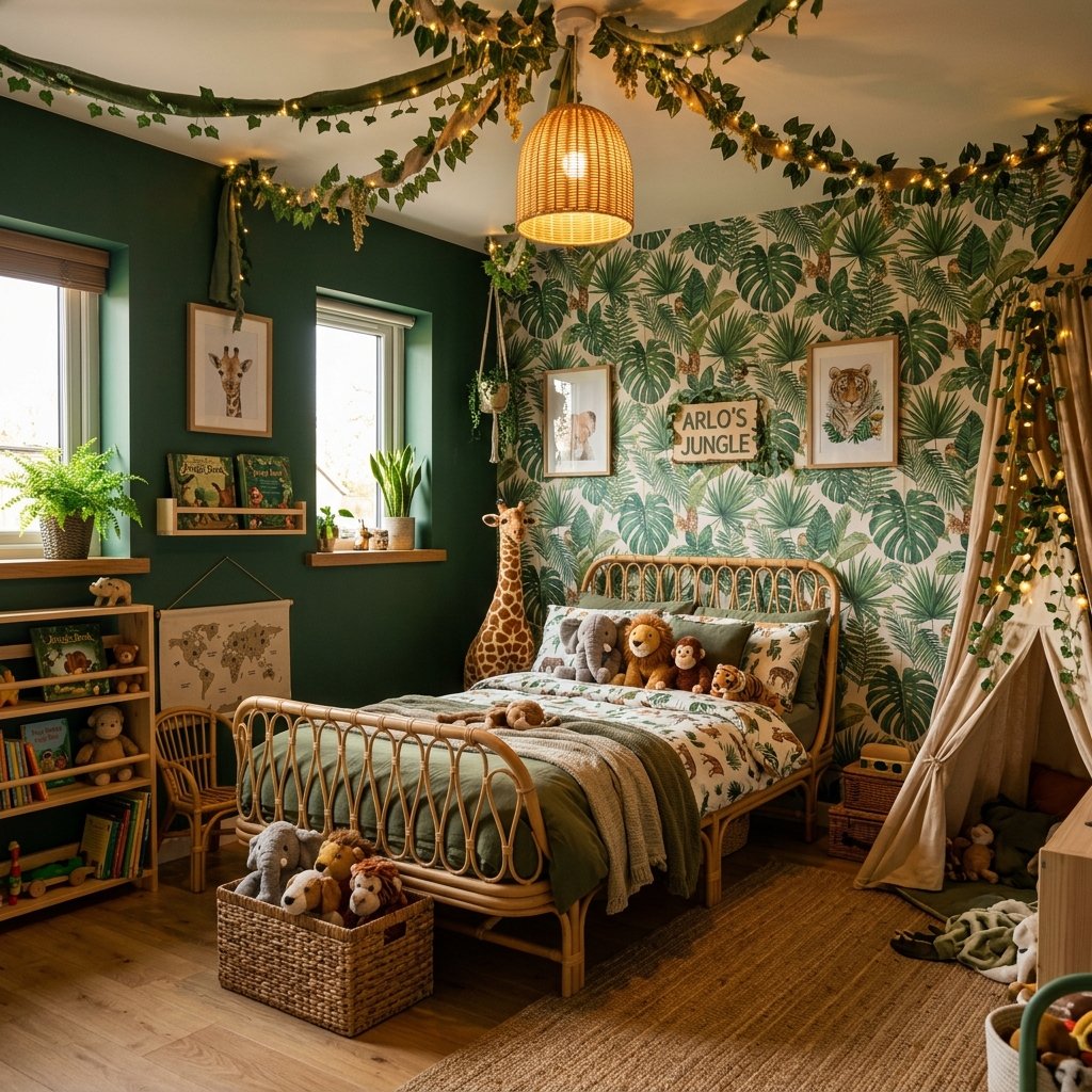32 Creative Kids Room Ideas to Transform Any Bedroom Fast 8 Jungle Themed Creative Kids Room Ideas