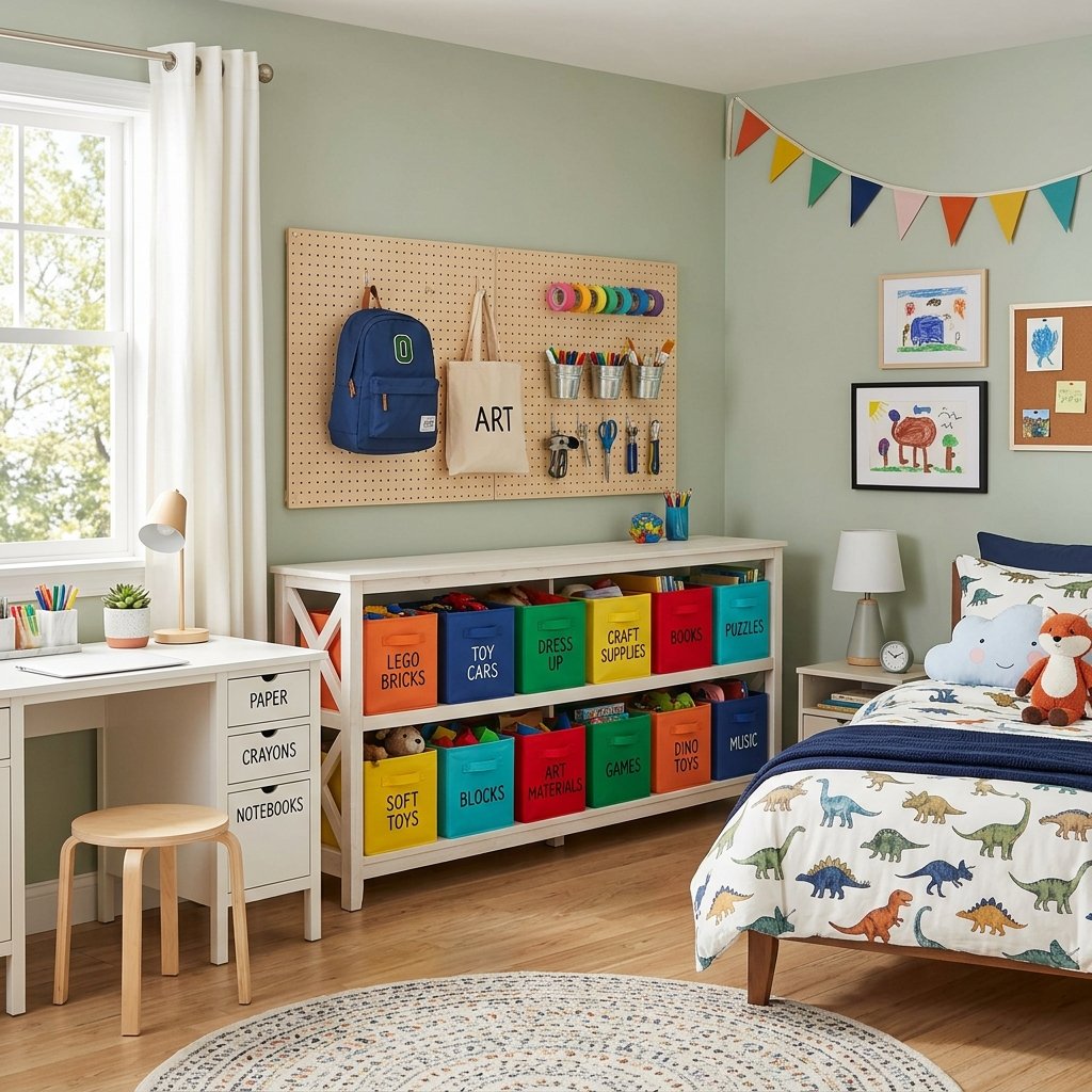 32 Creative Kids Room Ideas to Transform Any Bedroom Fast 30 Kids Room Organization Ideas