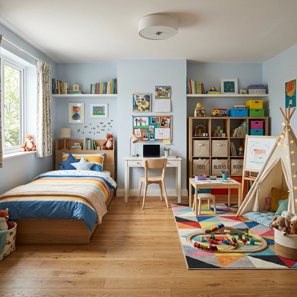 32 Creative Kids Room Ideas to Transform Any Bedroom Fast 23 Kids Room Playroom Combo Ideas
