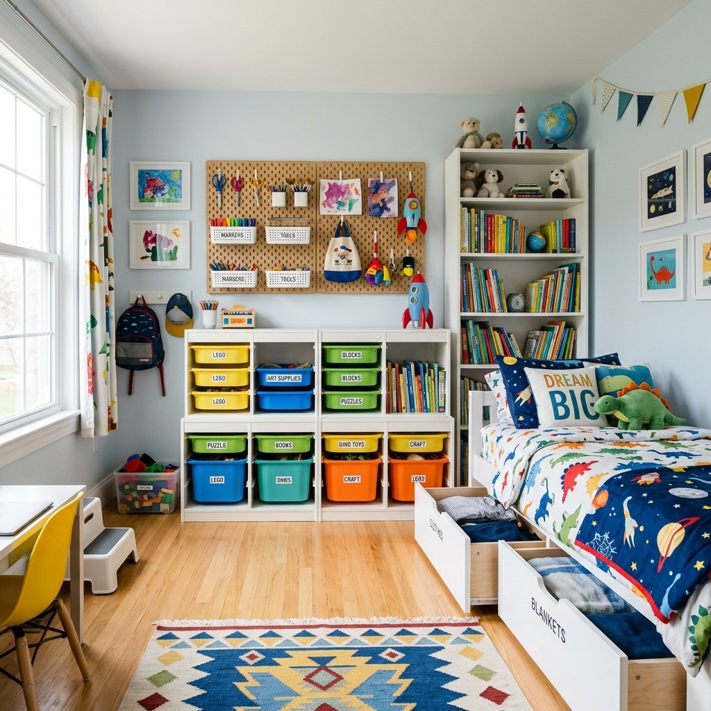 32 Creative Kids Room Ideas to Transform Any Bedroom Fast 6 Kids Room Storage Ideas