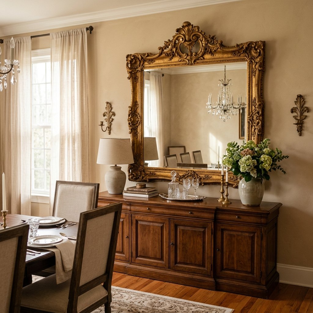 Large Mirror in Dining Room Ideas