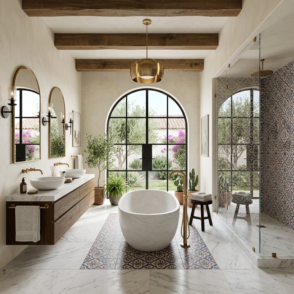 30 Modern Spanish Bathroom Inspiration for a Timeless Luxury Look 30 Luxury Modern Spanish Bathroom Ideas