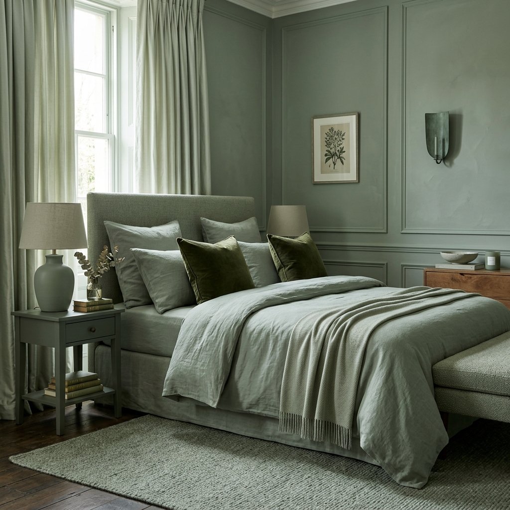 Monochromatic Luxury Bedroom decor Idea
