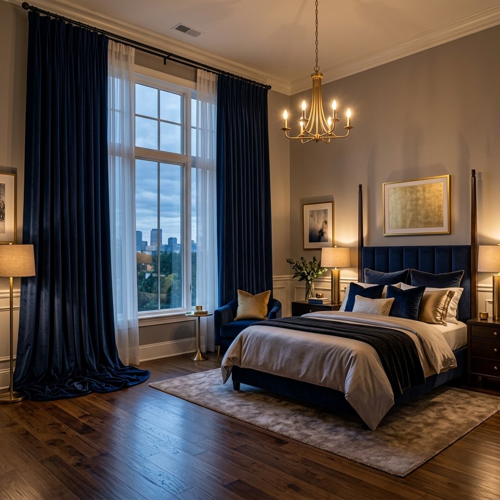 Designer Bedroom Curtains and Drapes Idea
