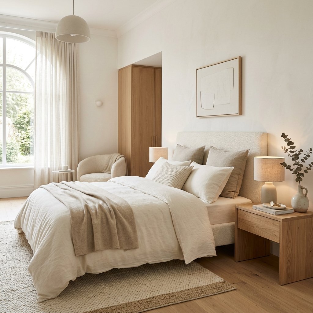 Neutral Color Palette Bedroom Idea